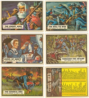 1962 Topps "Civil War News" Complete Set (88) Plus Currency Inserts